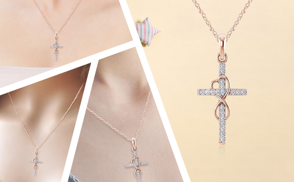 Christian Jewelry for Women, Christian Easter 925 Sterling Silver 14K Gold Dainty Christian Gifts