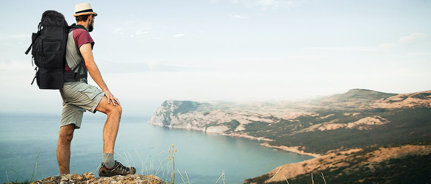Sac à Dos de Randonnée pour Homme Femme Grande Capacité Sac à Dos Trekking