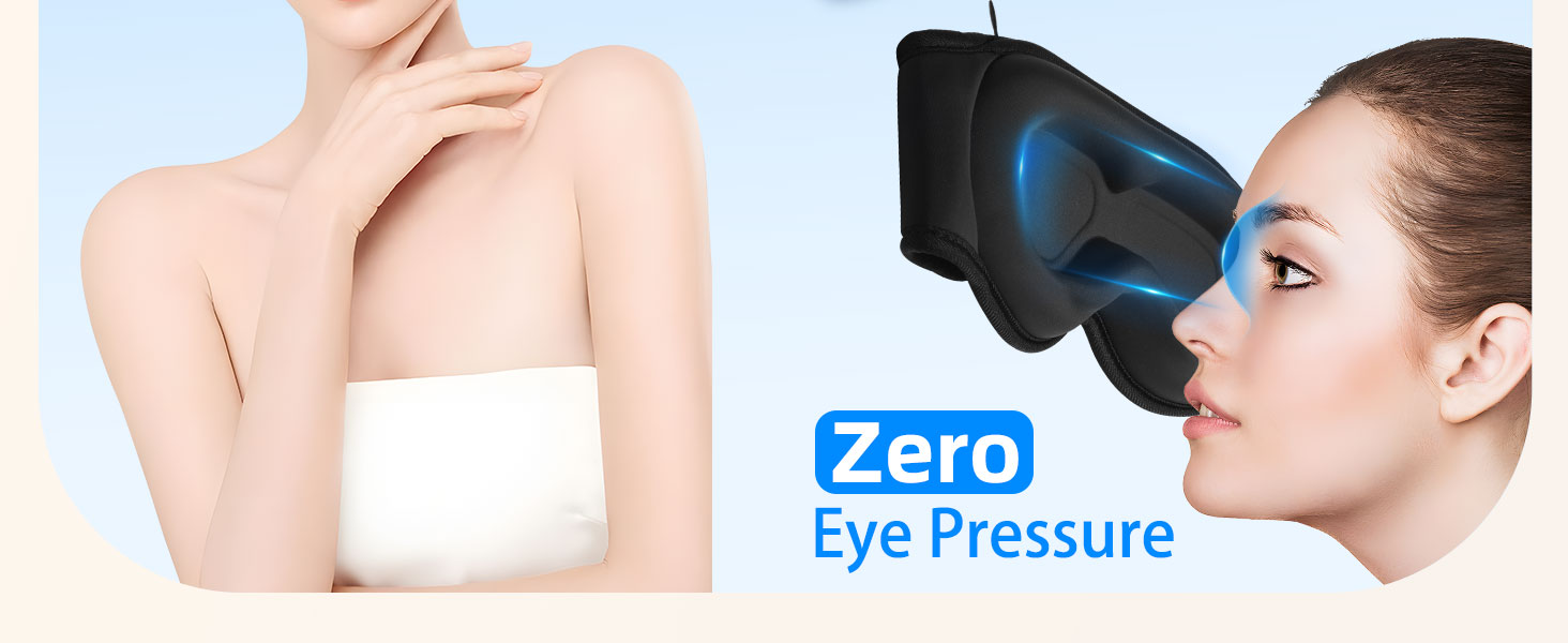 3D contoured sleep mask