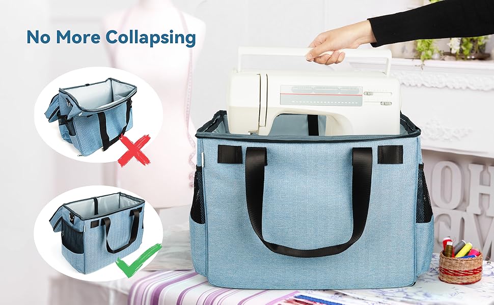 Amazon.com: Lorzon Sewing Machine Case with Wheels, Rolling