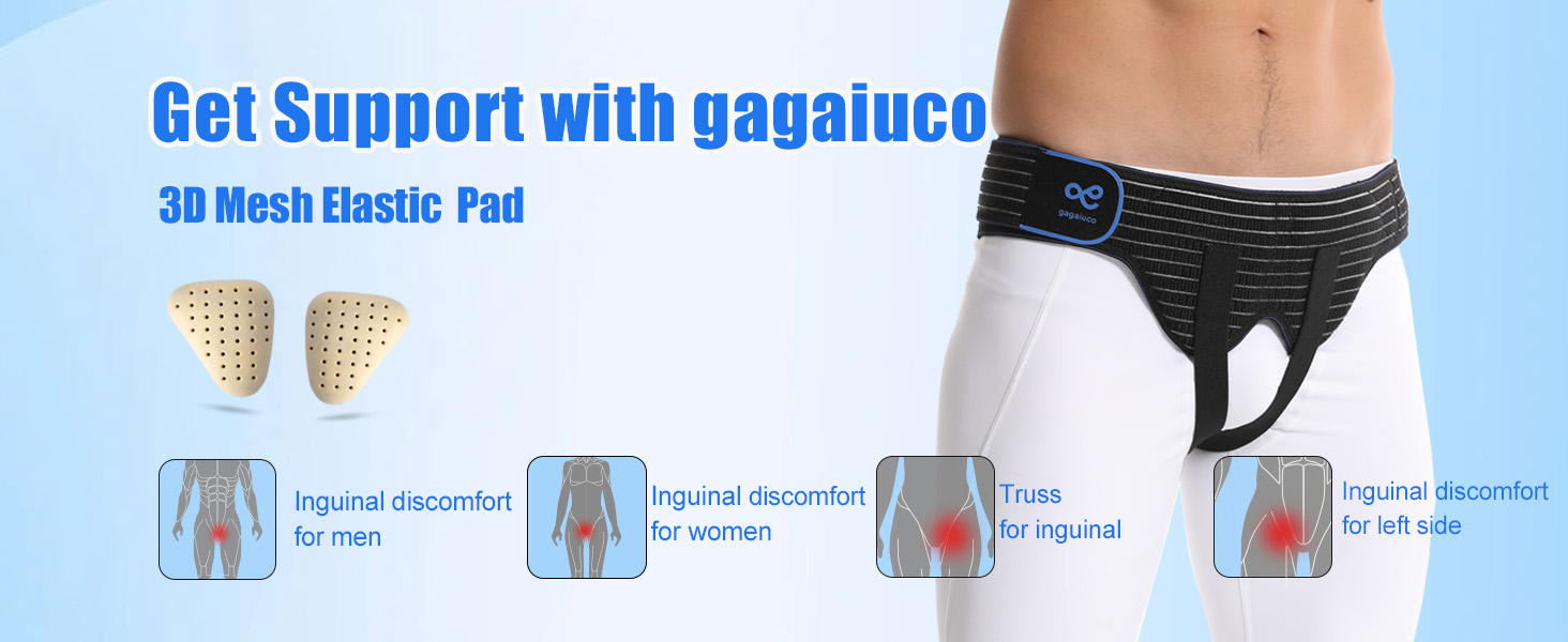 Men's groin support belt; groin pain relief; gagaiuco; groin brace; inguinal belt