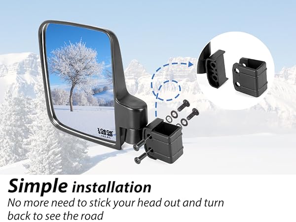 Amazon.com: 9.99WORLD MALL Golf Cart Side Mirrors, No