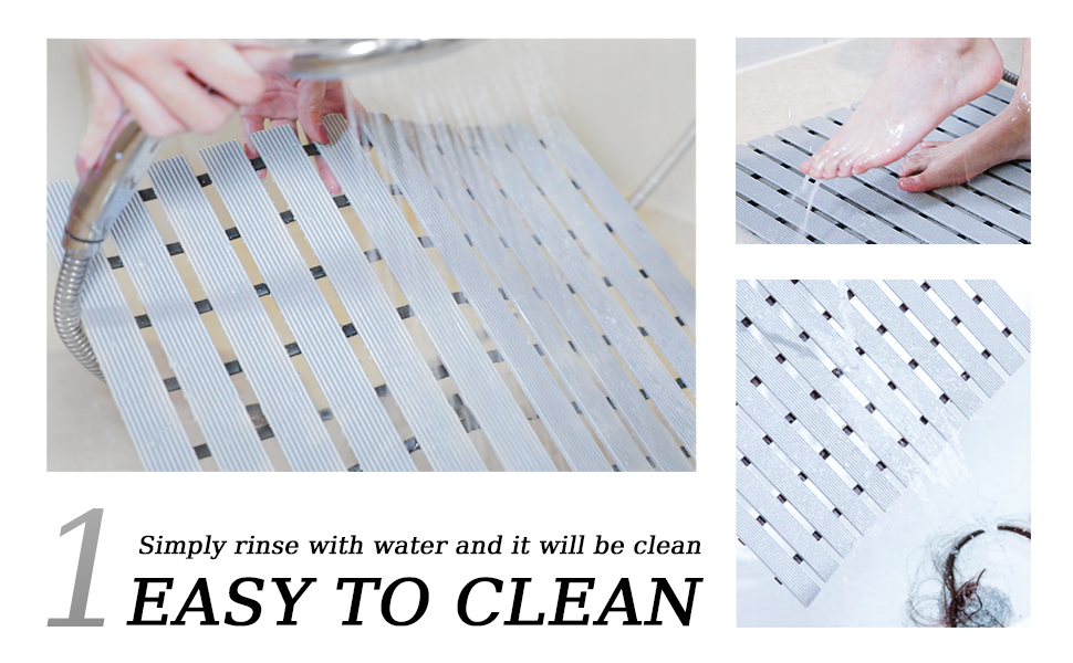 Tiamo NonSlip Extra Large Shower Mat(35.4"*23.6"), Walk in