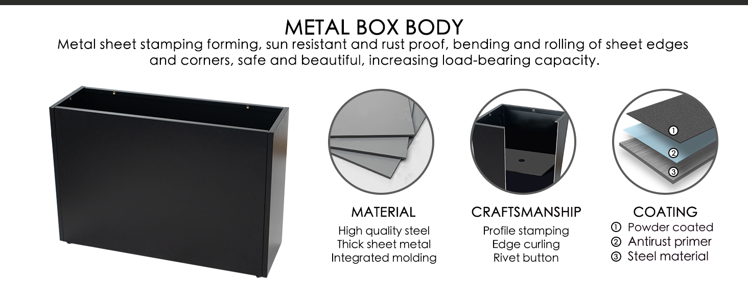 Crafted from premium steel with anti-rust coating—built to last, designed to impress.