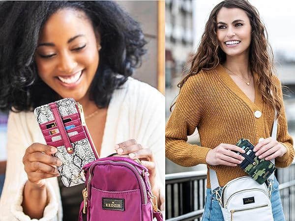 Amazon.com: KEDZIE Essentials Only Women's Zippered Wallet