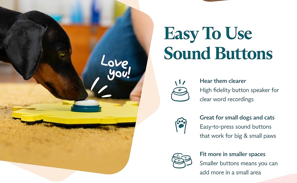 FluentPet Sound Button Tester Kit Dog Buttons for