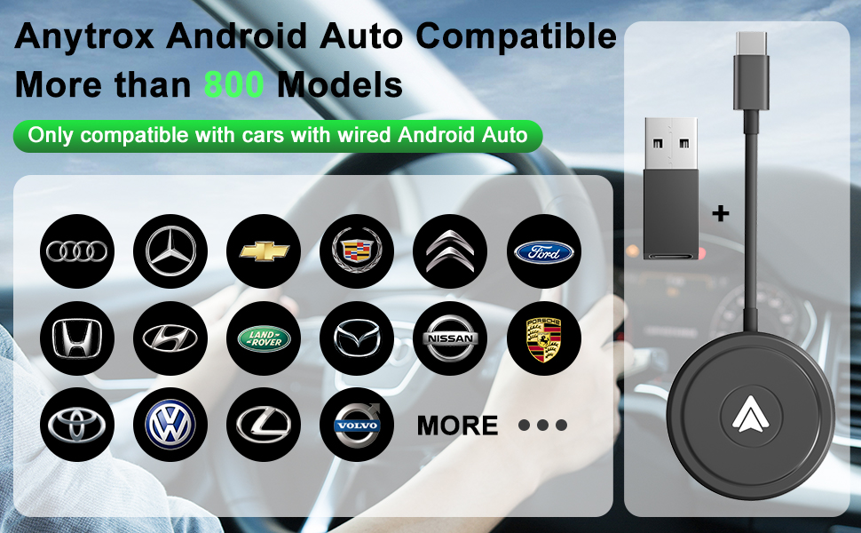 Wireless Android Auto Car Adapter, UWECAN Android Auto