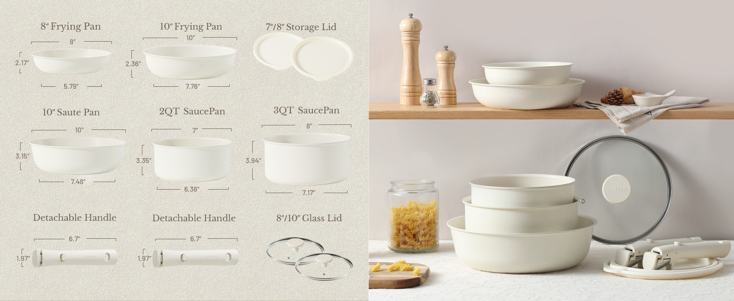 detachable handle pots and pans