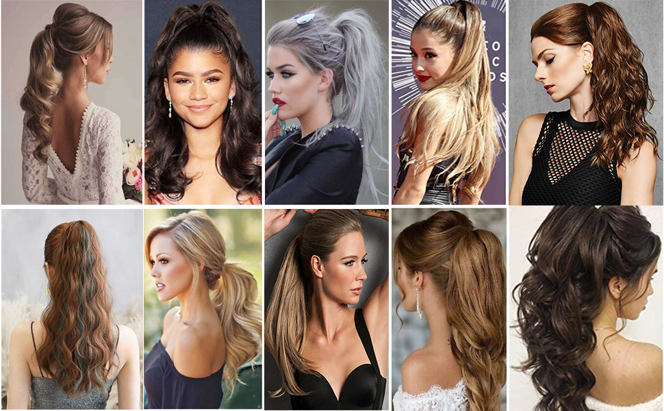 clip in Claw Ponytail Hair Extension Clip in on Ponytail Jaw Claw Synthetic Hairpieces