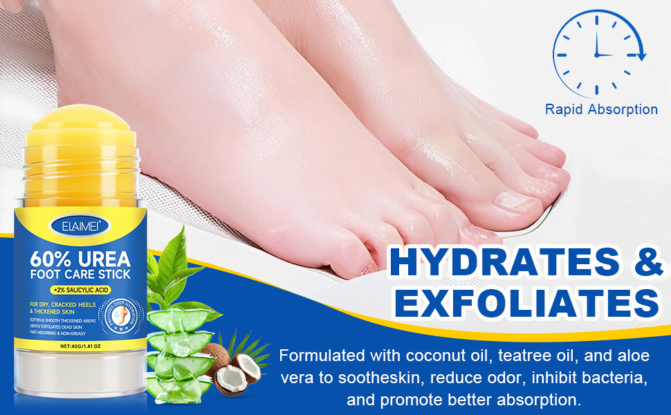 60% Urea with 2% Salicylic Acid Urea Foot Care Stick