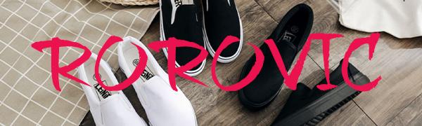 RVROVIC Women Canvas Slip-On Sneakers Soft Walking Shoes Rubber Sole Flat Loafers 10 RVROVIC Women Canvas Slip-On Sneakers Soft Walking Shoes Rubber Sole Flat Loafers