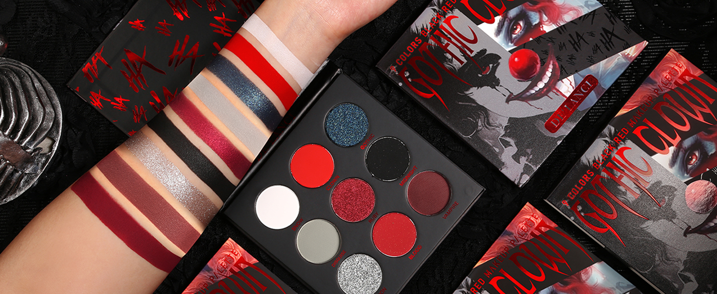 Highly Pigmented Matte Shimmery Metallic Red Shades