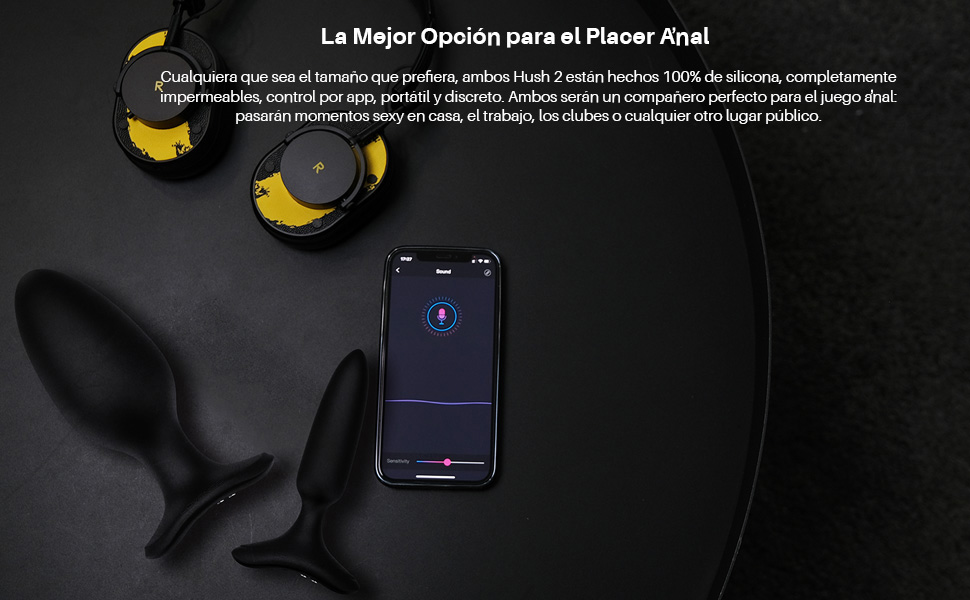 LOVENSE Hush 2 Plugs Anales Vibrador para Hombres Mujer, APP ...