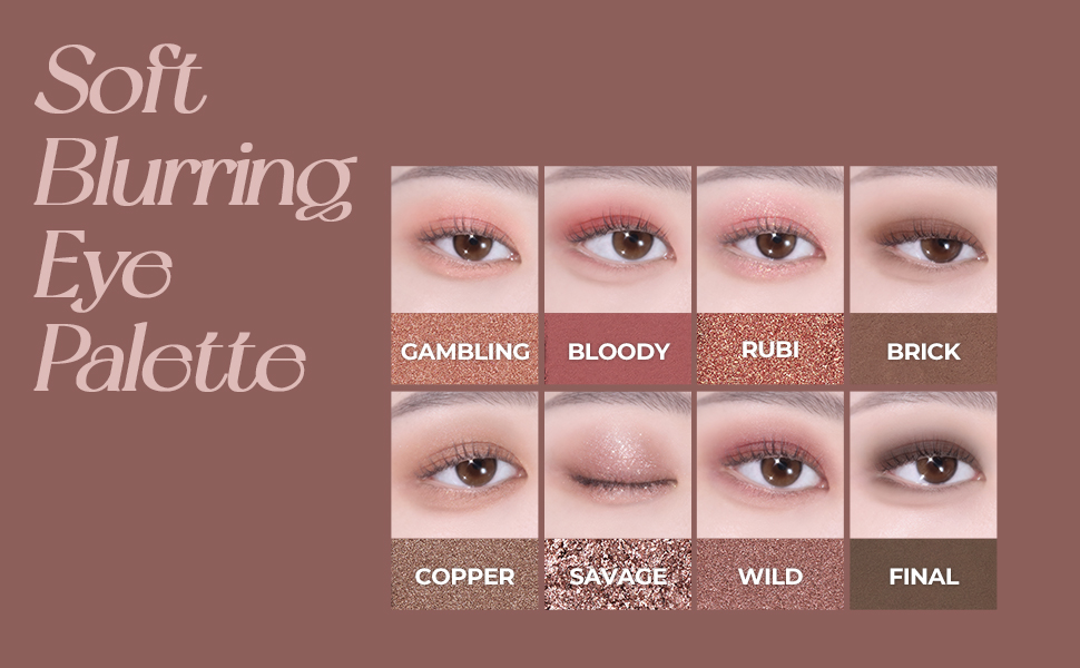 WAKEMAKE X NETFLIX SQUID GAME Edition Soft Blurring Eye Palette 24 Bloody Game Blurring