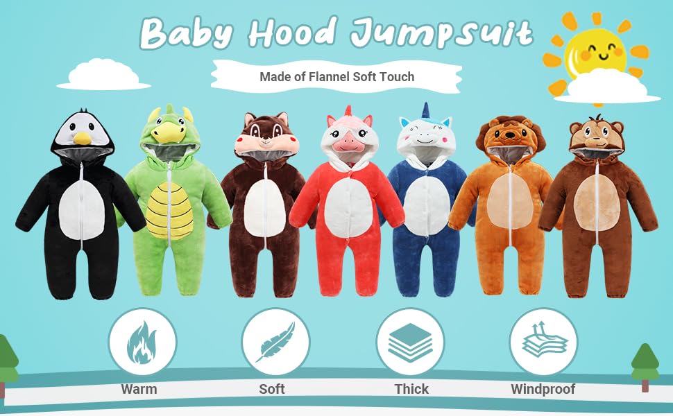 baby flannel playsuit