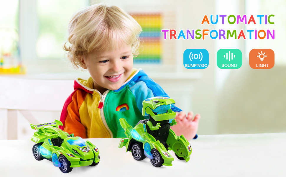 Juguetes de dinosaurios transformadores