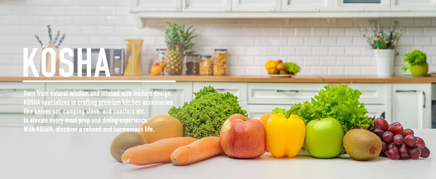 knife block set with sanitizer