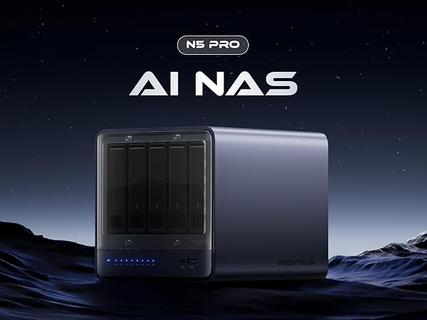 新品 ミニスフォーラム Minisforum N5 Pro NAS ミニPC Minisforum N5 Pro AI NAS｜AMD Ryzen™ AI 9 HX PRO 370