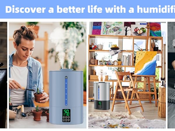 6L Humidifiers for Bedroom Large Room Home