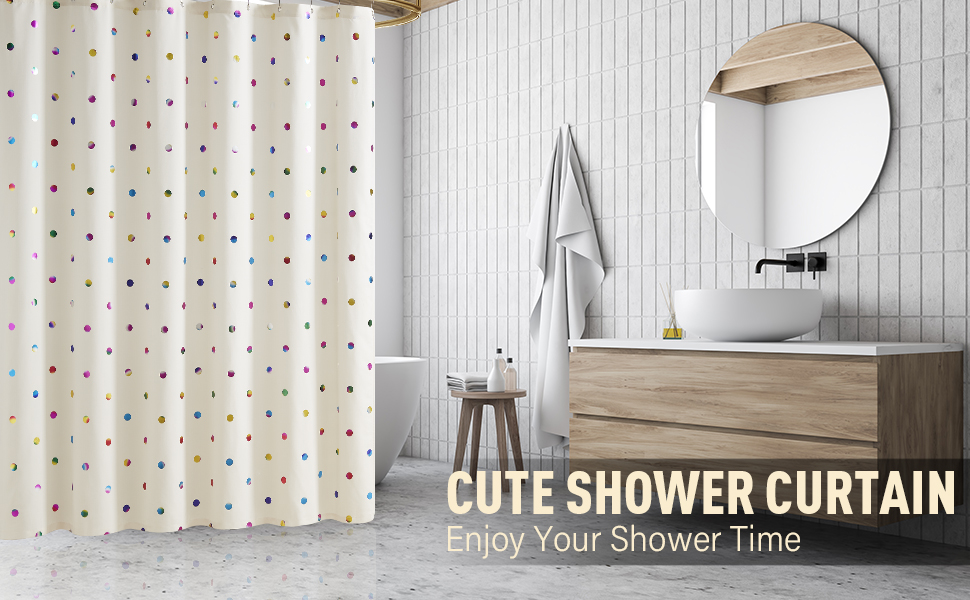 ivory shower curtain