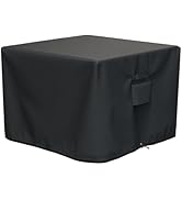 SHINESTAR Sturdy Square Fire Pit Cover, Fits for 28-32 Inch Gas Fire Table, Waterproof and Windpr...
