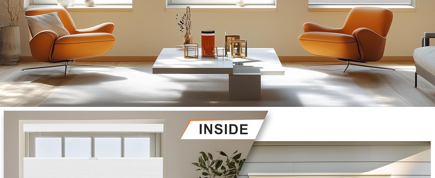 BERISSA Top Down Bottom Up Blackout Cellular Shades