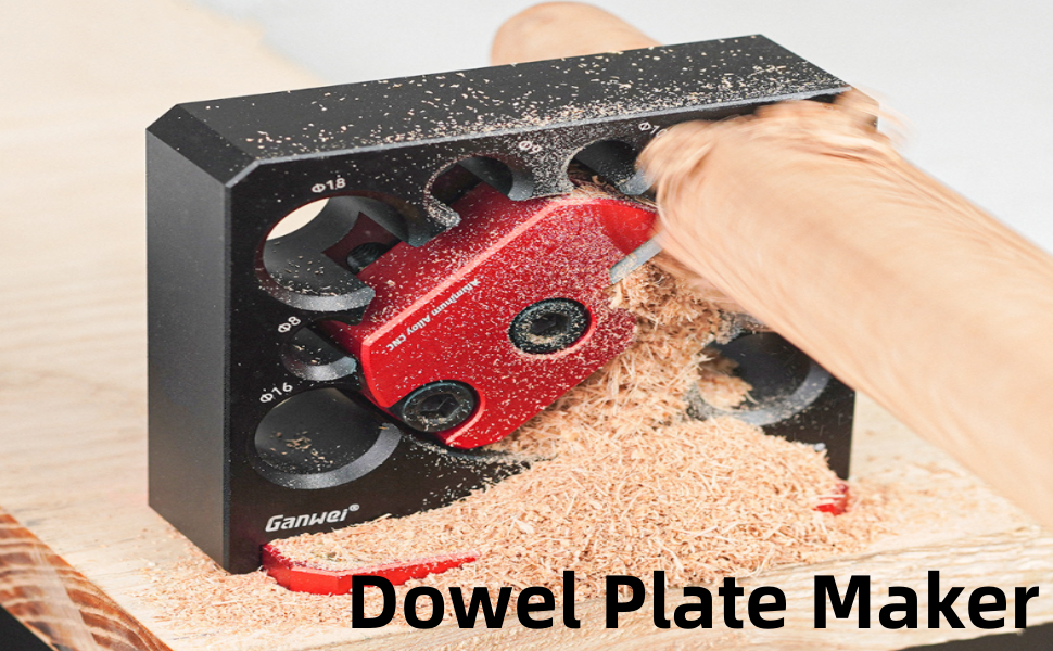 Dowel Plate Maker Dowel Cutter Dowel Plate for All Softwoods and Hardwoods 8 Holes Amazon.co