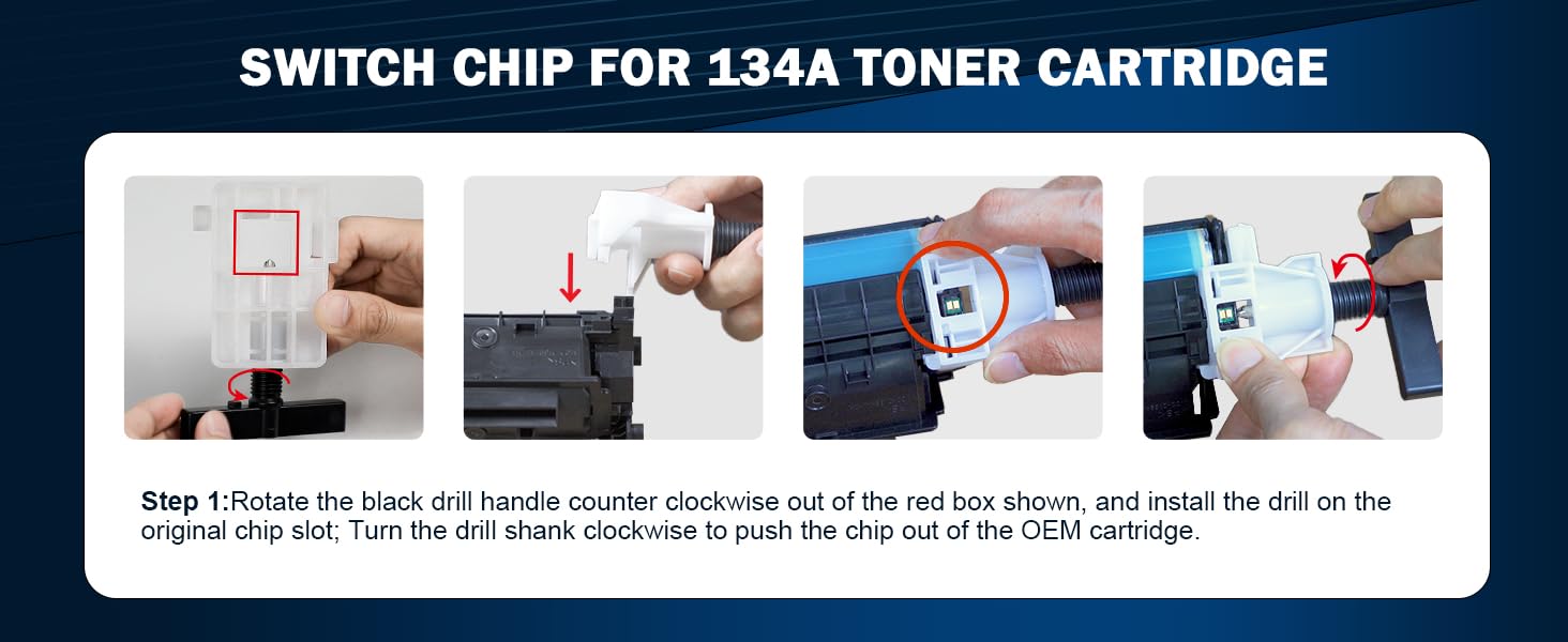 134A Toner Cartridges 2 Black (No Chip) Replacement for HP