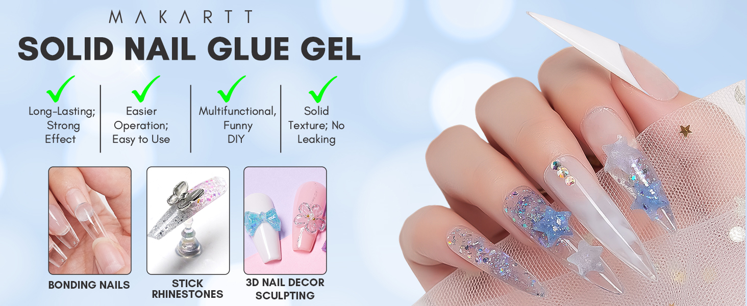 solid gel nail glue for extension