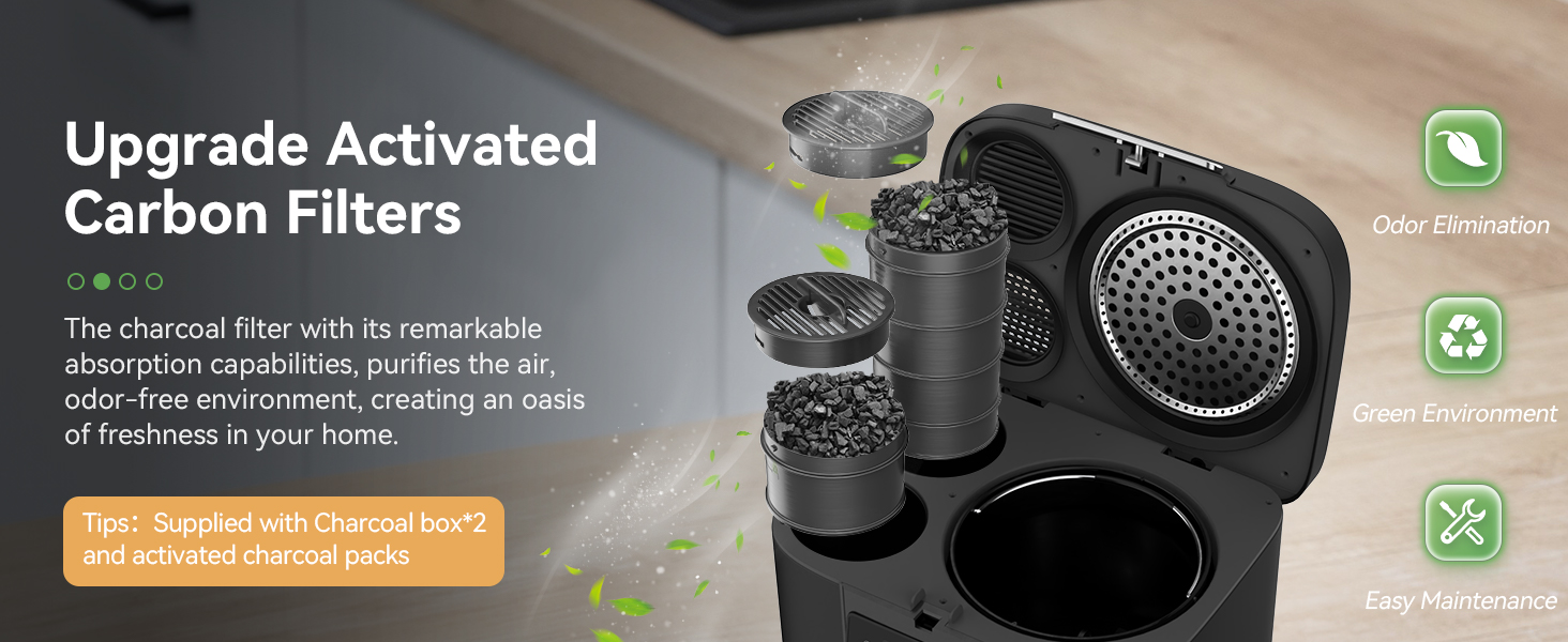 POWIFY Food Composter Bin for Kitchen