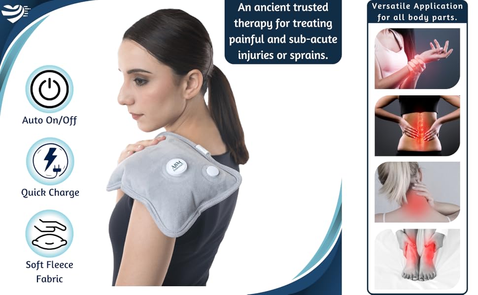 ABM Essentials Electric Heating Therapy Bag Electric Hot Gel Bag For