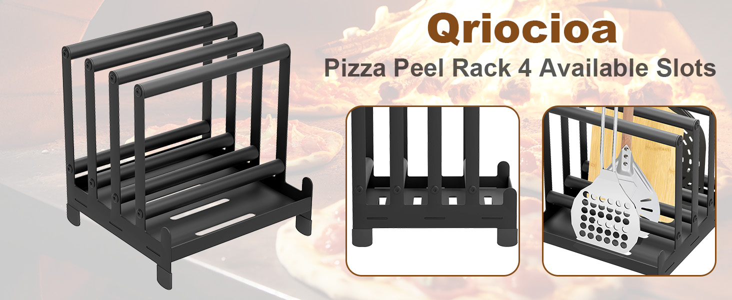 Qriocioa Pizza Peel Rack 4 available slots