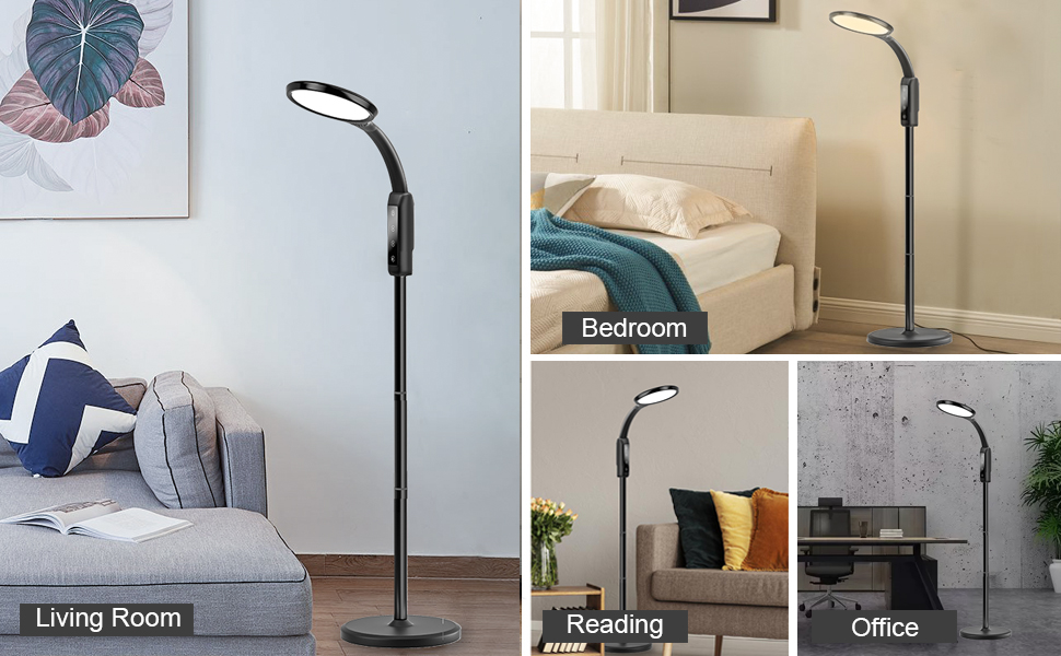 adjustable floor lamp lash extension light pantalla de piso profecional bright room lamp