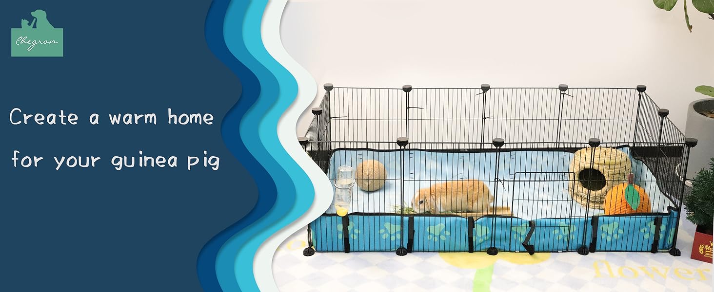 guinea pig cage playpen habitat house for 2 small animal rabbit pet indoor x play pen bunny