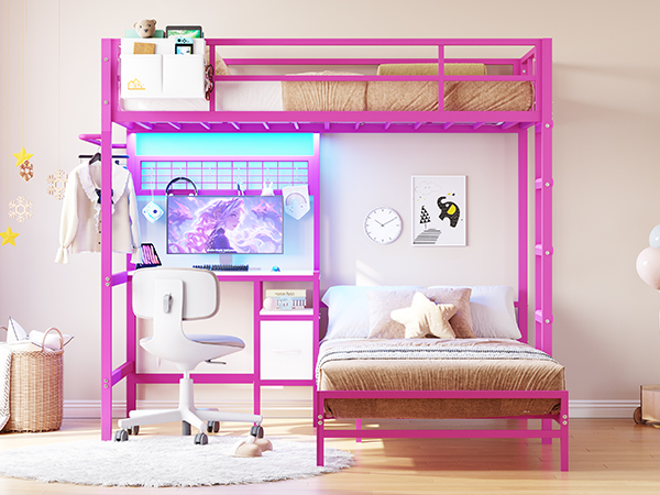 D-ROOM⭐️ Amazon.com: DICTAC Full Size Over Twin Bunk Bed with Desk