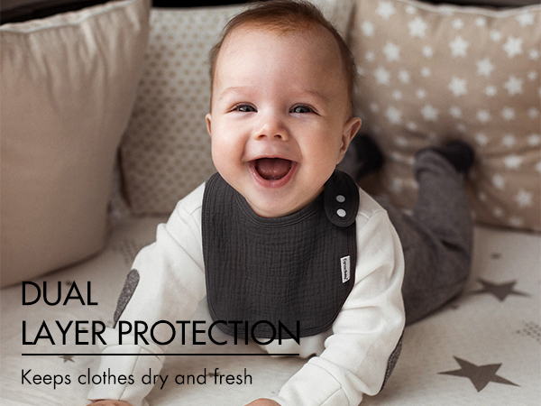 muslin baby boy bibs