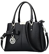 KKXIU 3 Zippered Compartments Purses and Handbags for Women Top Handle Satchel Shoulder Ladies Bags