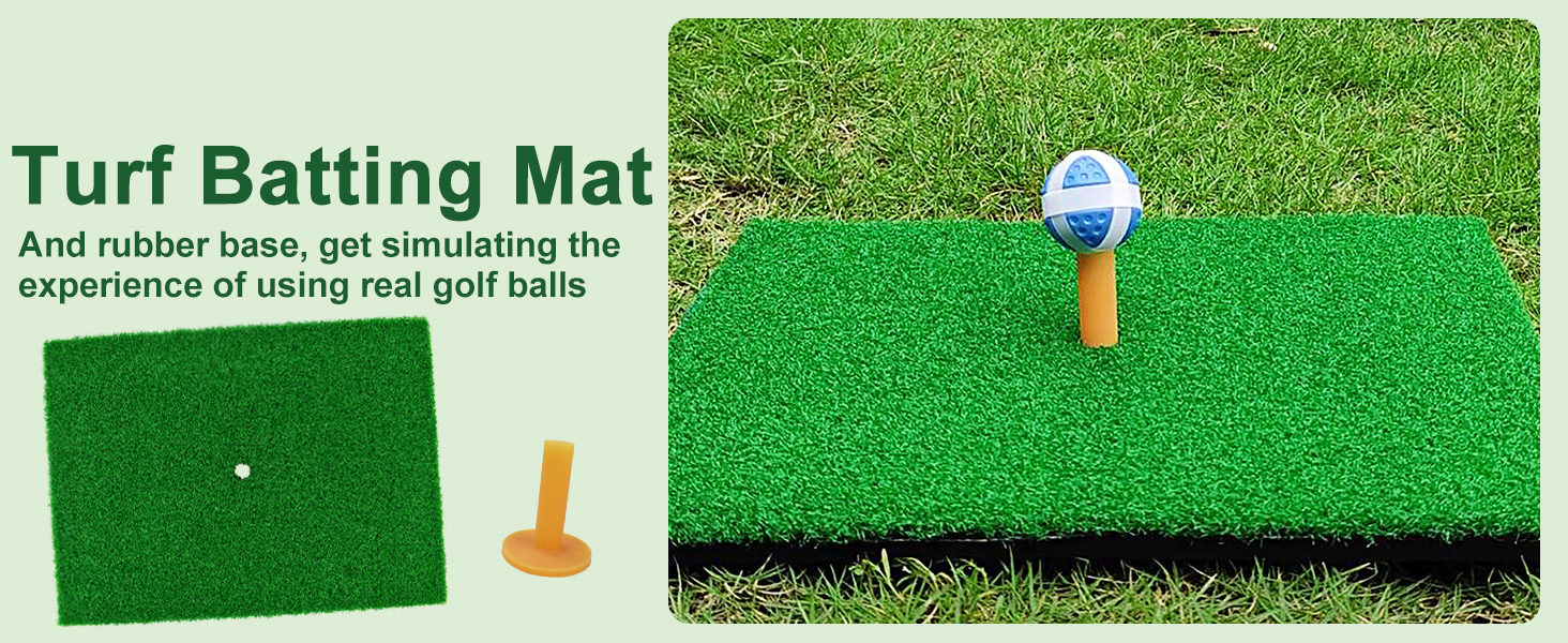 NAYZWOK Velcro Golf Chipping Game Mat Outdoor Indoor for