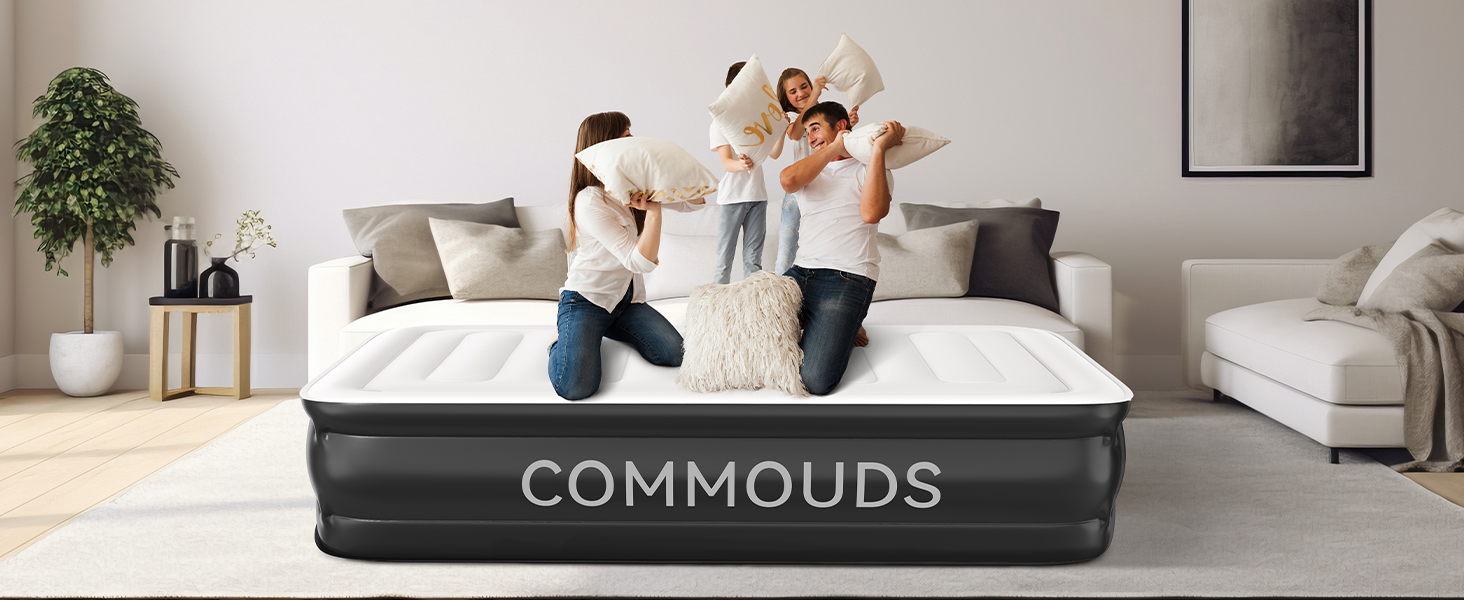 air mattress queen with built in pump