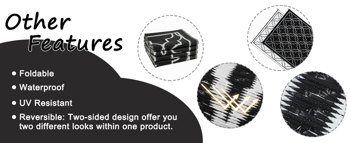 reversible camping mat