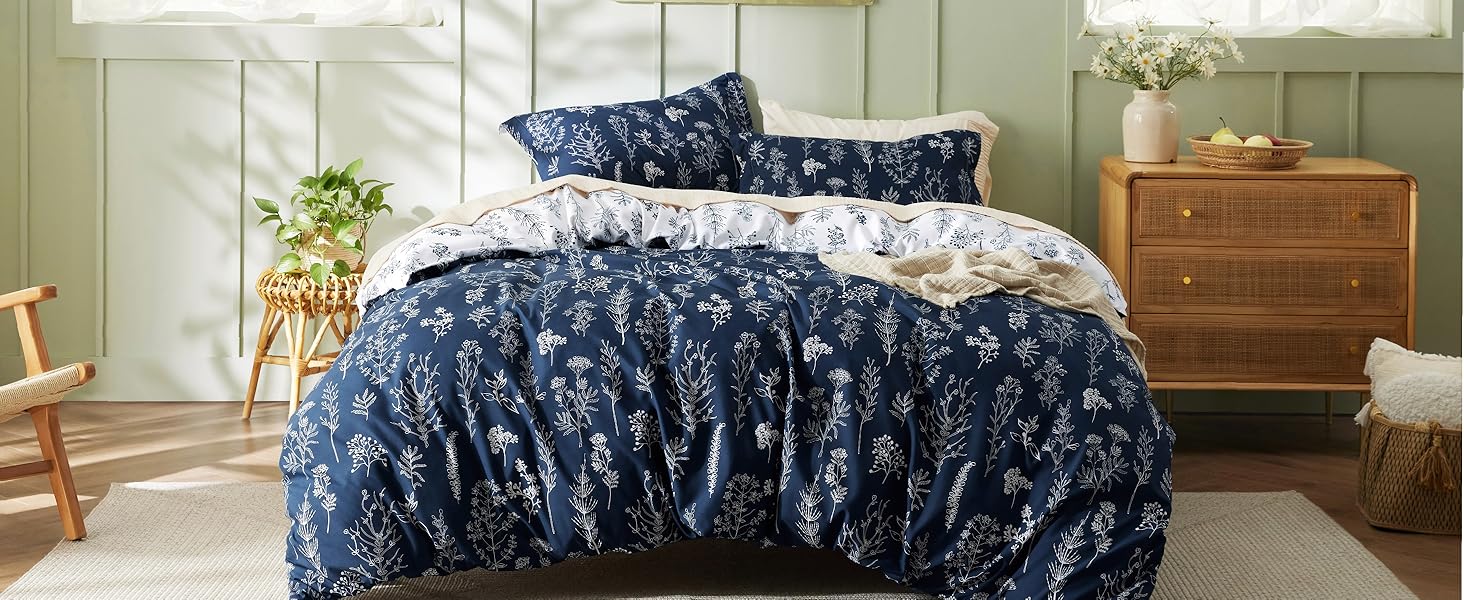 blue duvet cover