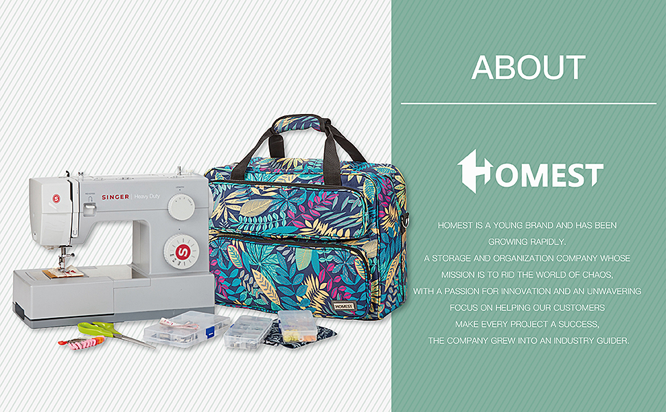HOMEST Sewing Machine Carrying Case, Universal Tote Bag
