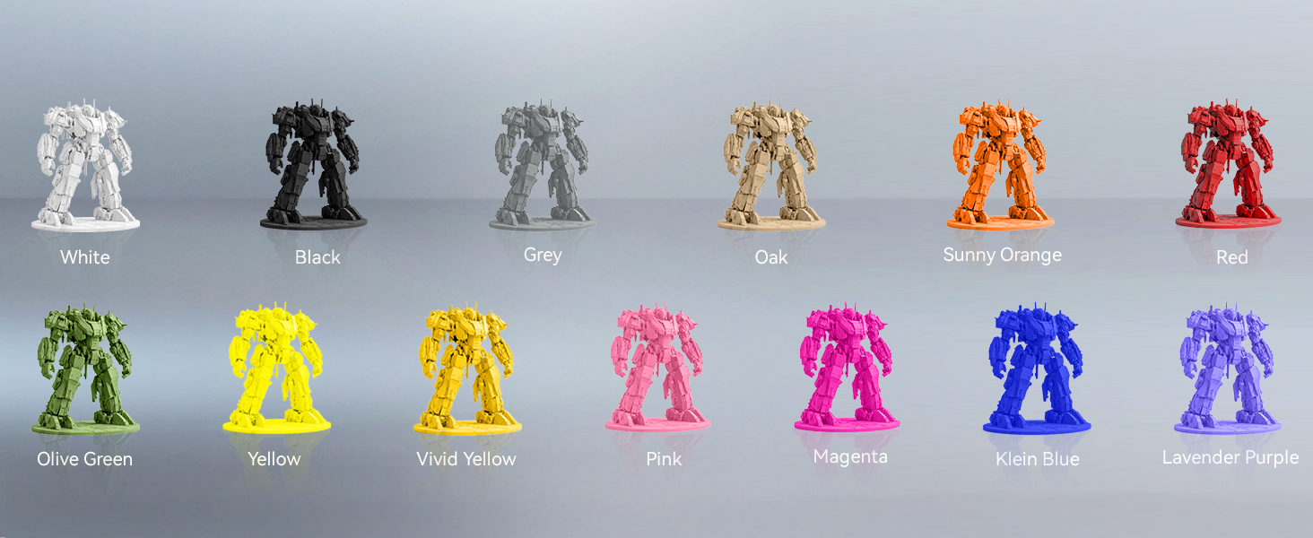 SUNLU 500g PLA+2.0 3D Printer Filament Refill, High Toughness PLA+ Filament Bundle, No-Spool 3D Filaments Refill 1.75mm Compatible with Bambu Lab 3D Printers, 4 Packs, Black+White+Klein Blue+Red 19 sunlu pla 3d printer filament 1.75mm