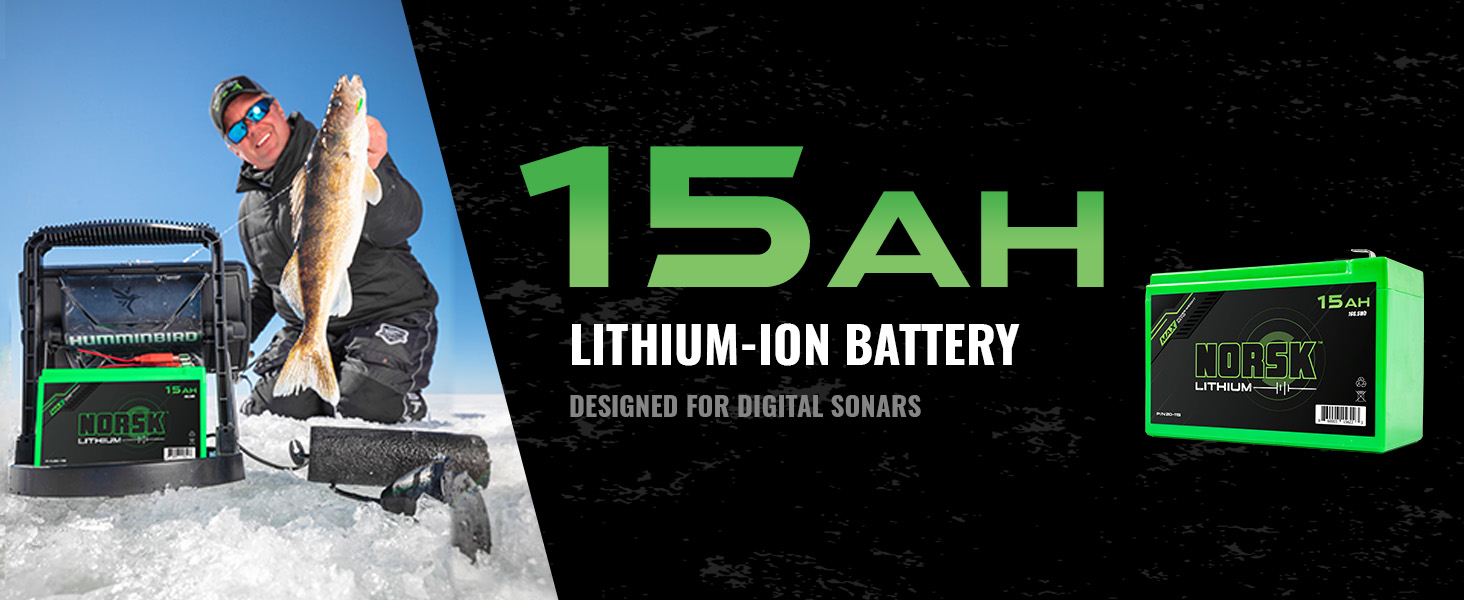 Norsk Lithium 12v 15ah Lithium Ion Battery 2x Built in