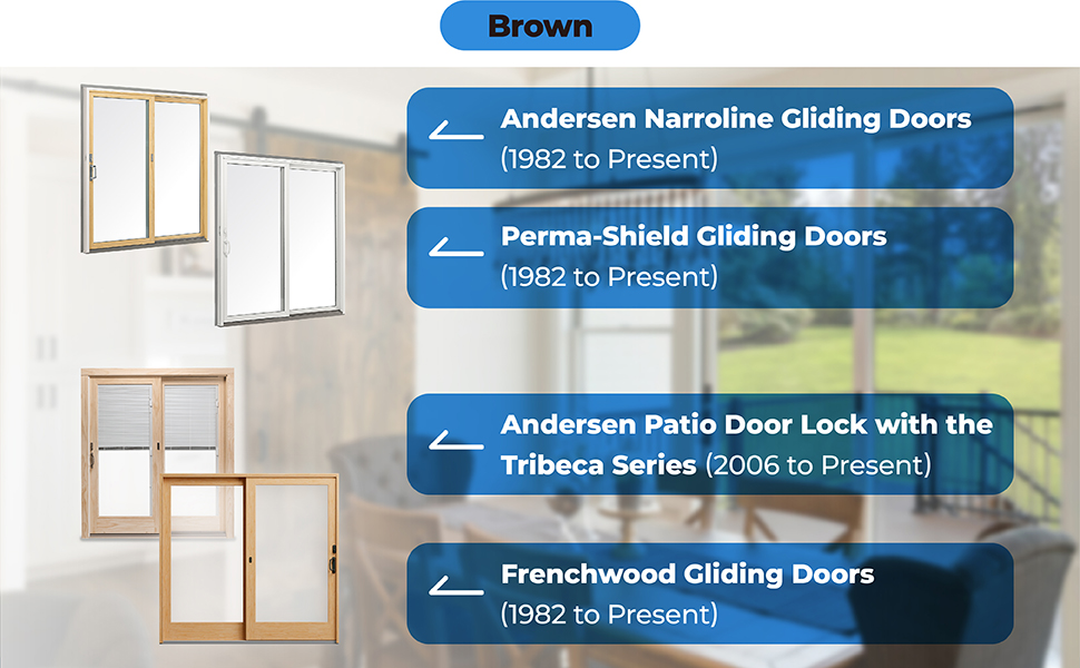 Replacement Andersen Gliding Door Thumb Latch Compatible with Andersen