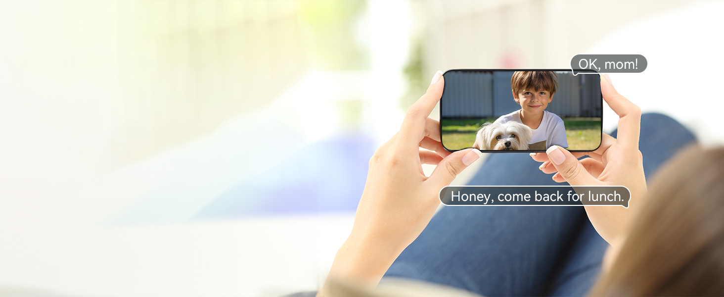 Easy communication through Alexa or Google Assistant!