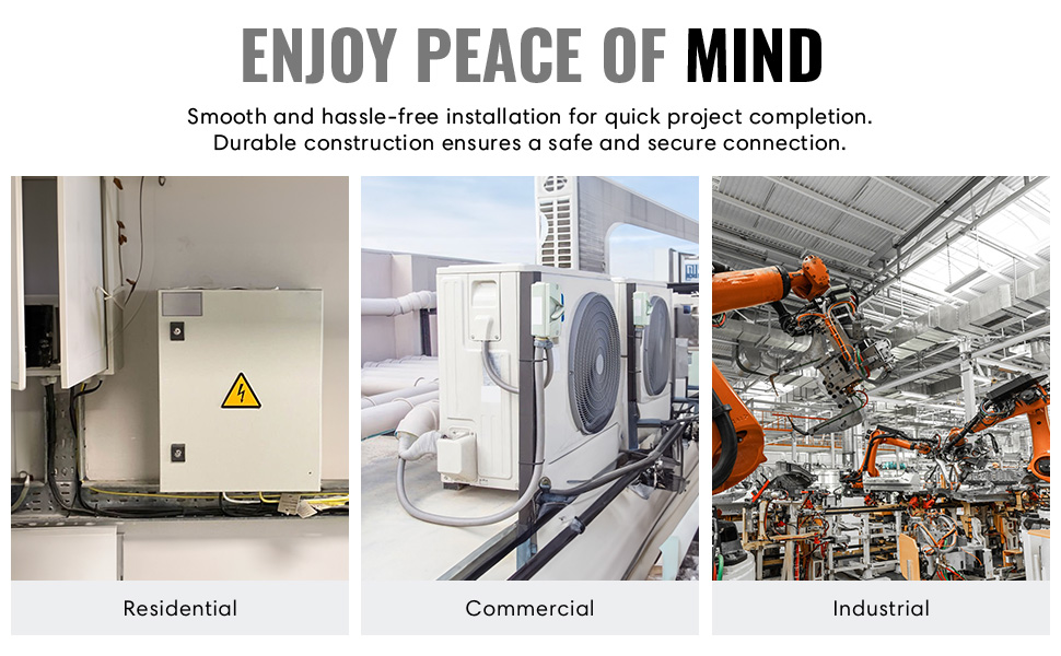 Ideal for residential, commercial, and industrial applications.