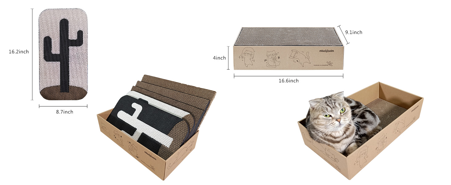 Cat Scratcher Wall Mounted Scratch Pad 15