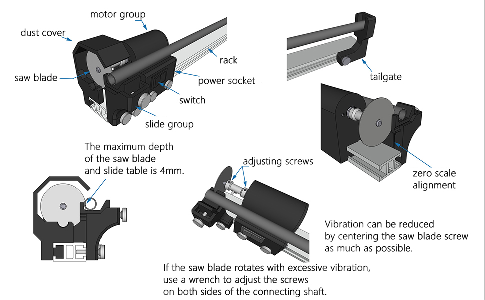 SOPOGER Archery Arrow Saw Electric Carbon Arrow Cutter Mini