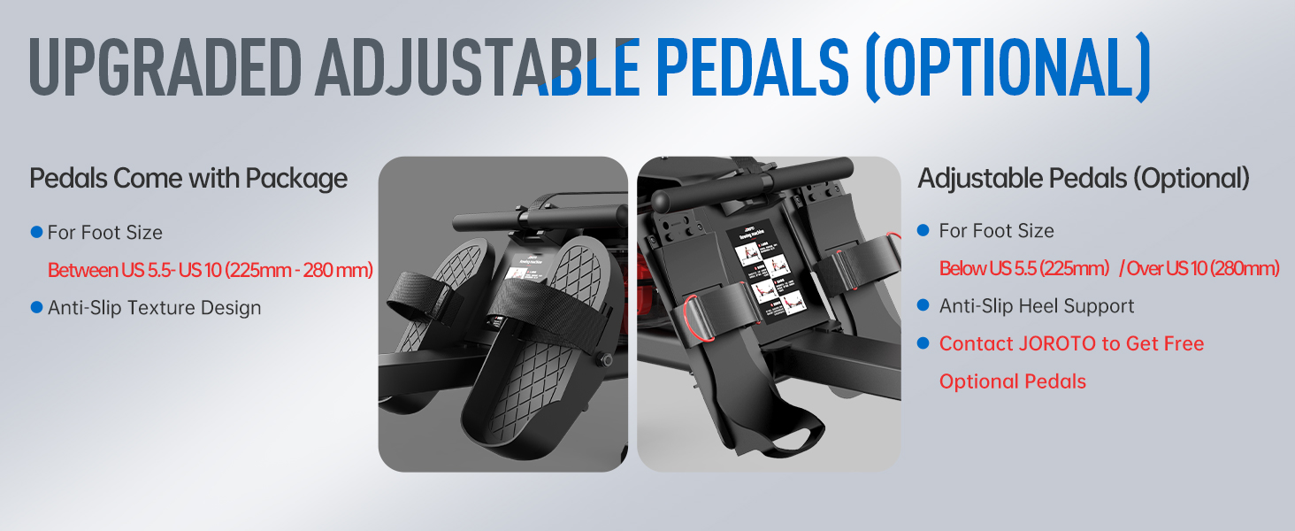 JOROTO MR23 Water Rowing Machine for Home Use, Foldable Rower Machine 300 Lbs Weight Capacity